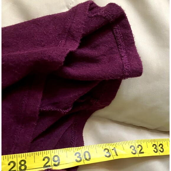 Mudd Shirt Dress Tunic Purple Asymmetric L Women Soft Rayon Flowy Boho Lagenlook - Picture 10 of 12